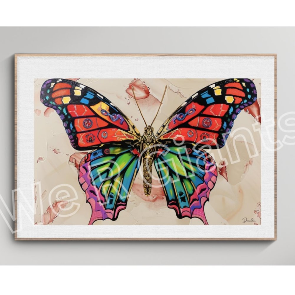 Colorful Butterfly 17x11 Art Print by Denardai